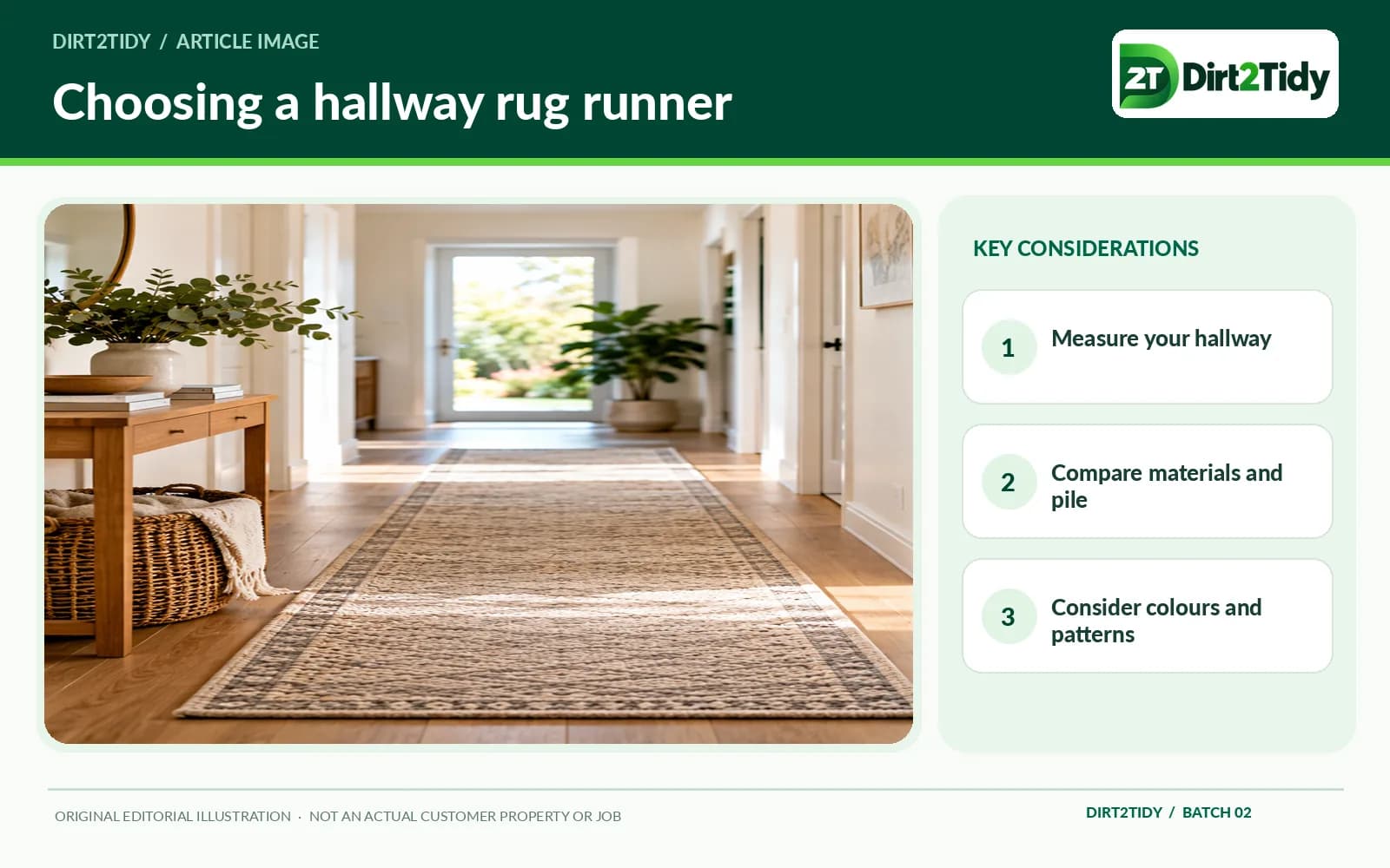 infographic: understanding space dimensions for how to choose the best hallway rug runner for your home