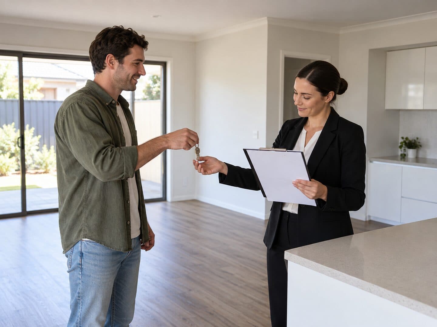 End of lease cleaning in progress in an Australian rental property