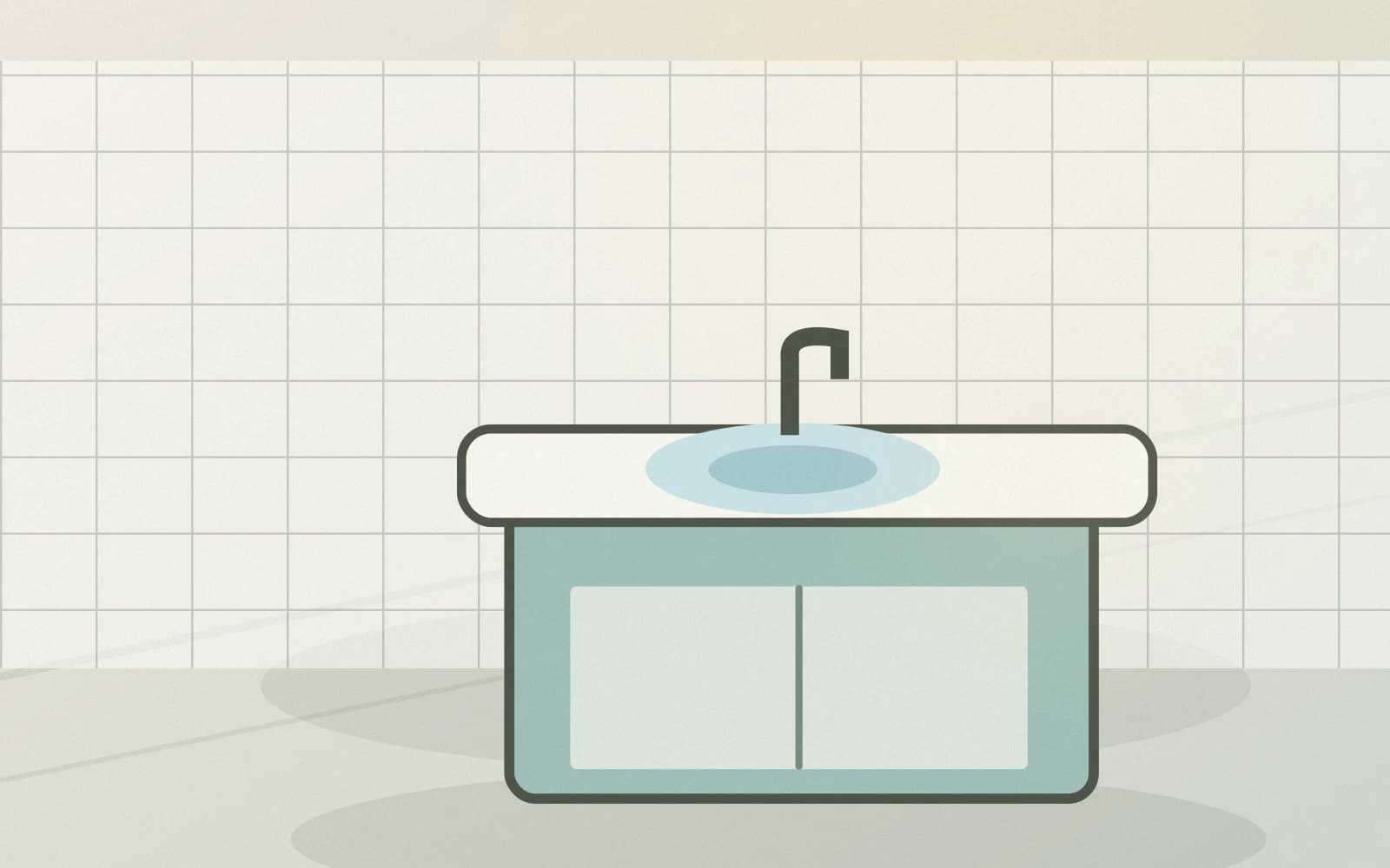 Detailed cleaning of completed bathroom surfaces at handover