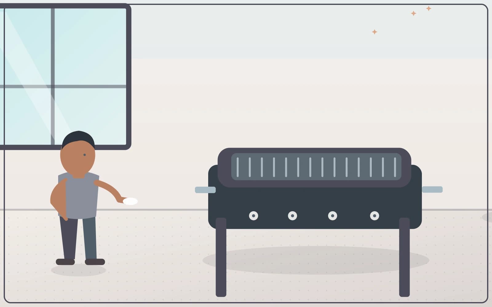 Outdoor barbecue showing grill and control areas before cleaning