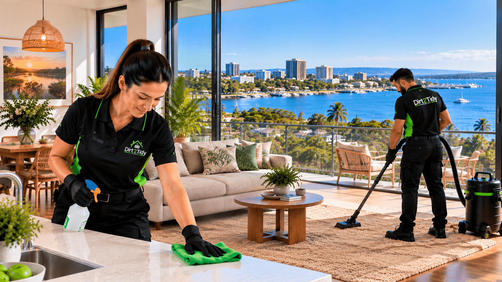 Dirt2Tidy cleaning services available across Darwin