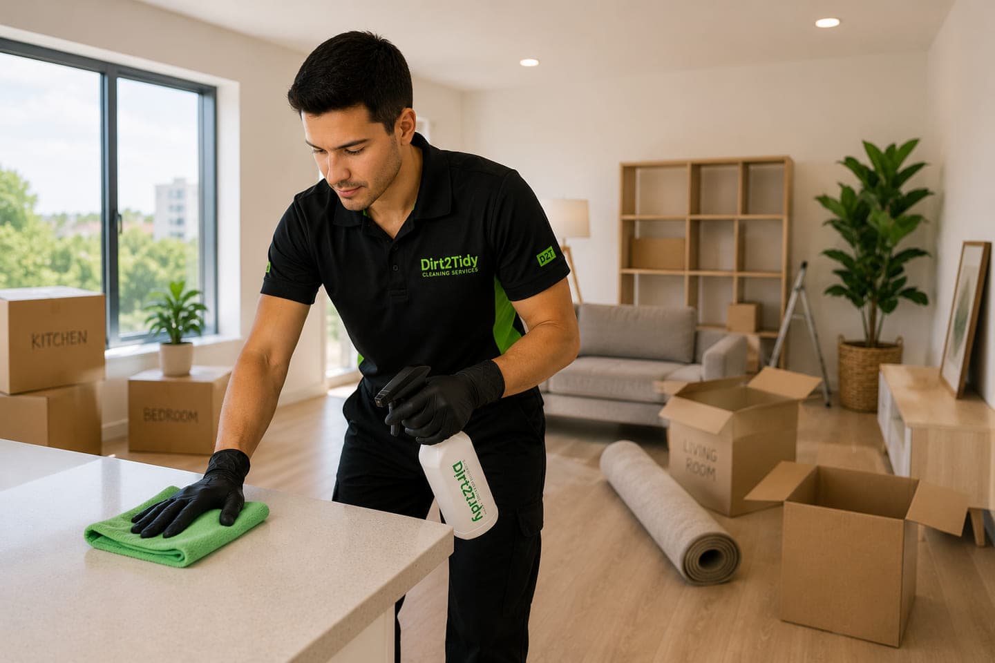 Move-in clean of an empty Australian home before handover