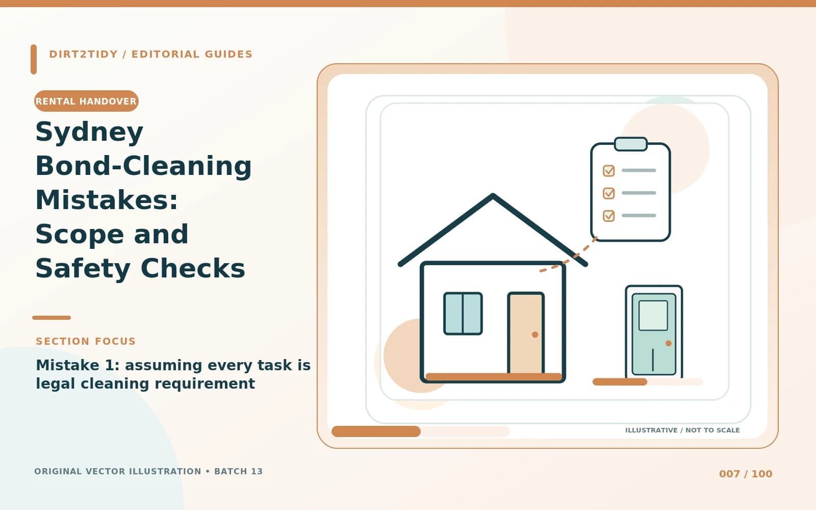 Illustration of mistake 1: assuming every task is a legal cleaning requirement for Sydney Bond-Cleaning Mistakes: Scope and Safety Checks