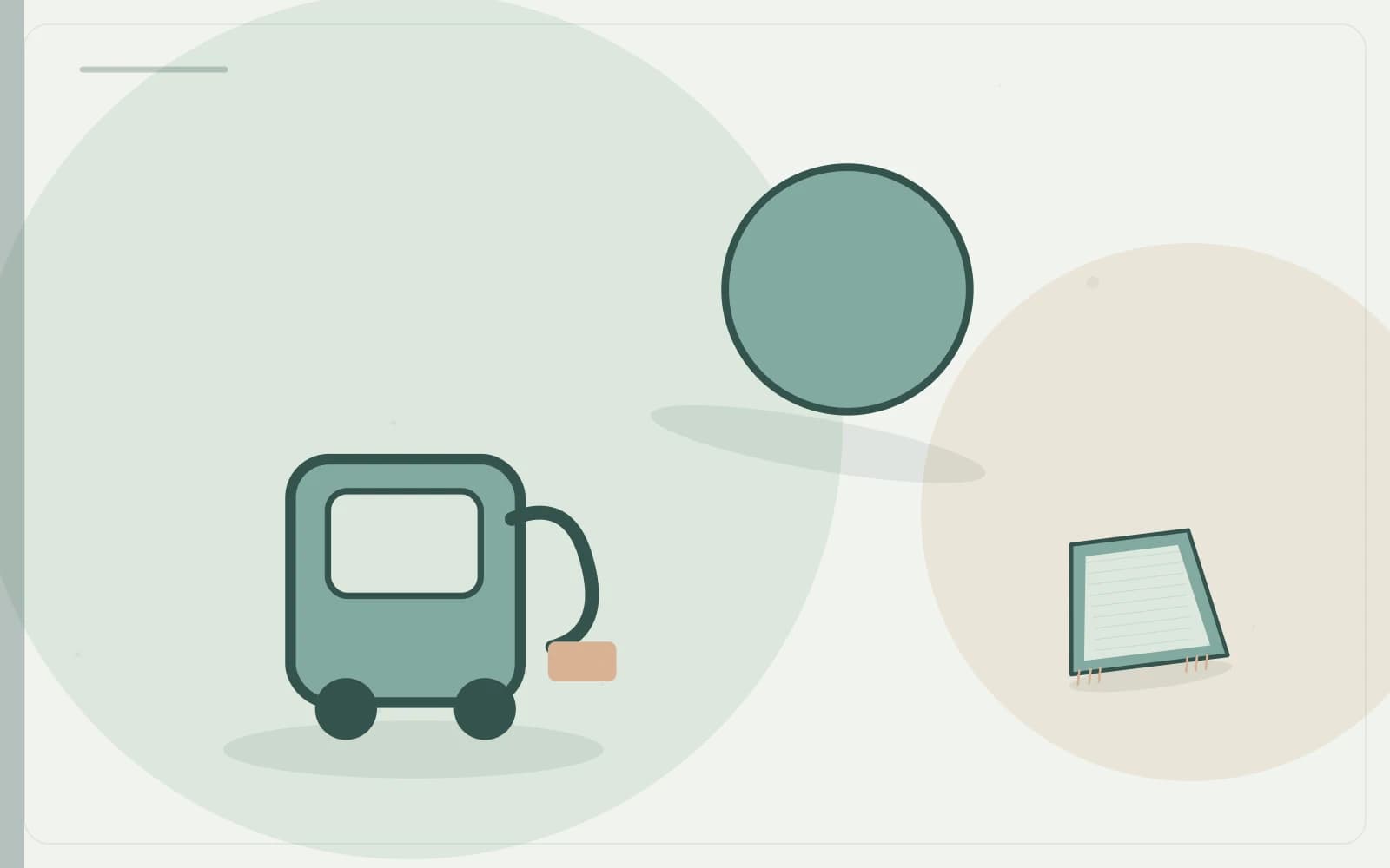 Editorial illustration featuring machine, steam, rug for the article “What “Carpet Steam Cleaning” Means: Ask About the Actual Process”.