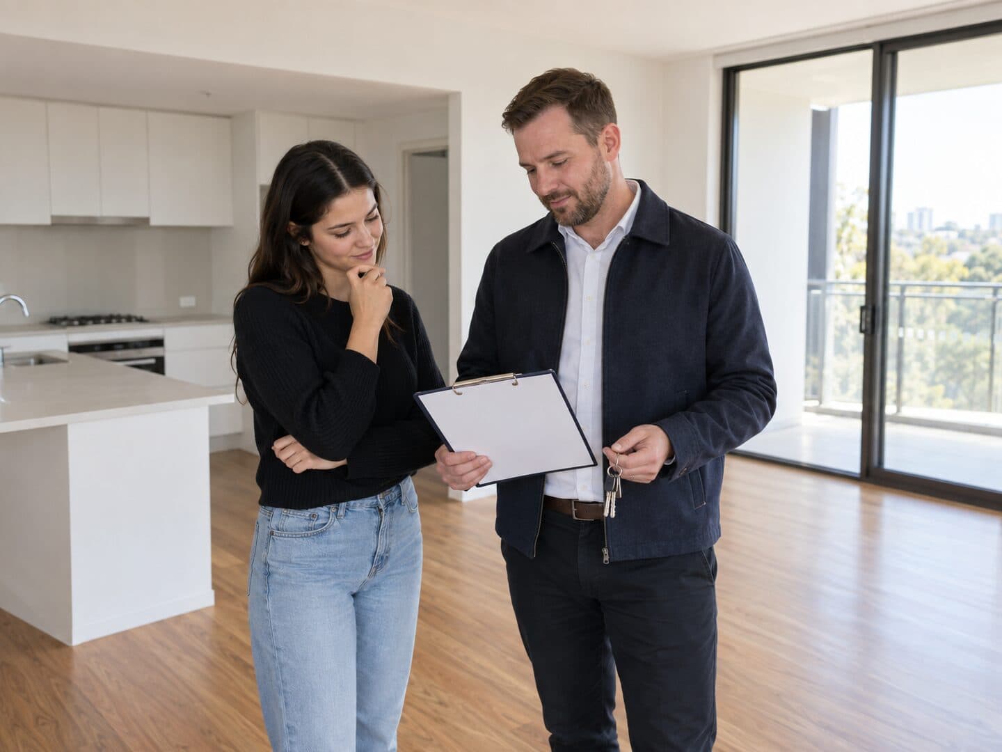 End of lease cleaning in progress in an Australian rental property