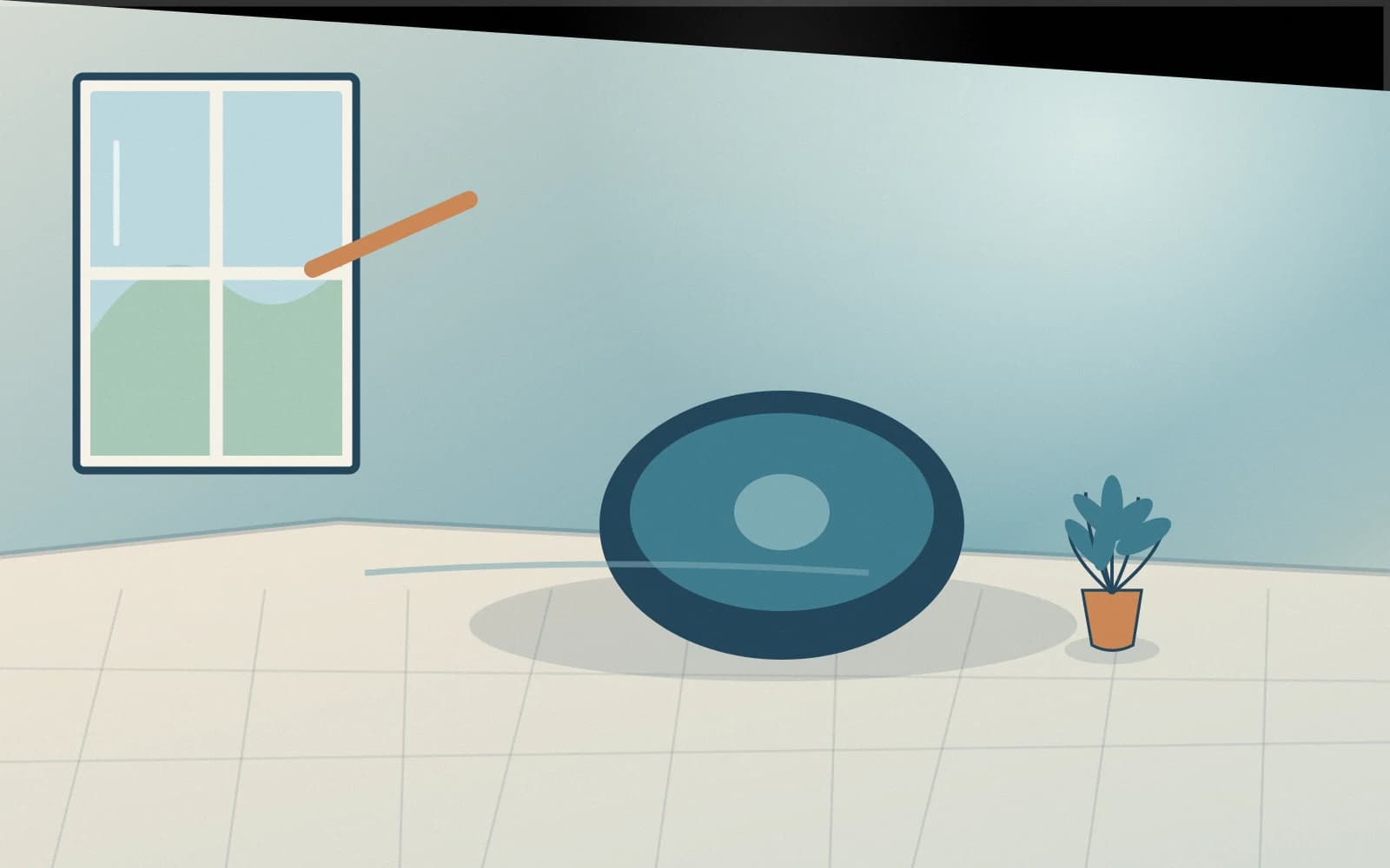Checking floor obstacles before using a robot vacuum