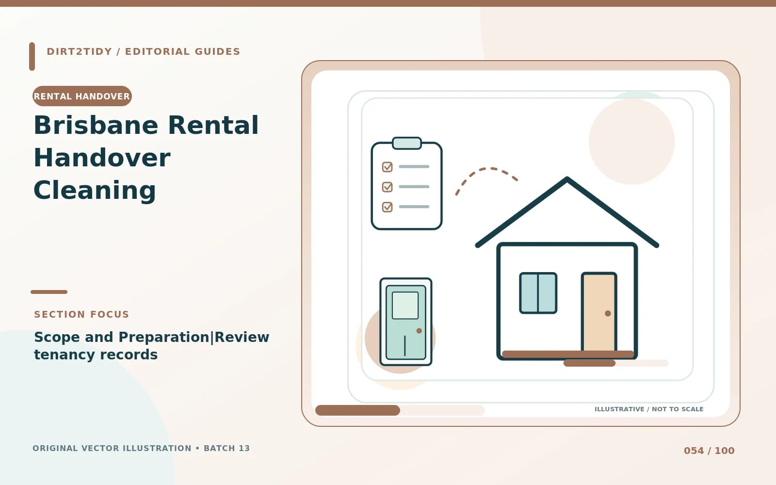 Illustration of review tenancy records for Brisbane Rental Handover Cleaning | Scope and Preparation