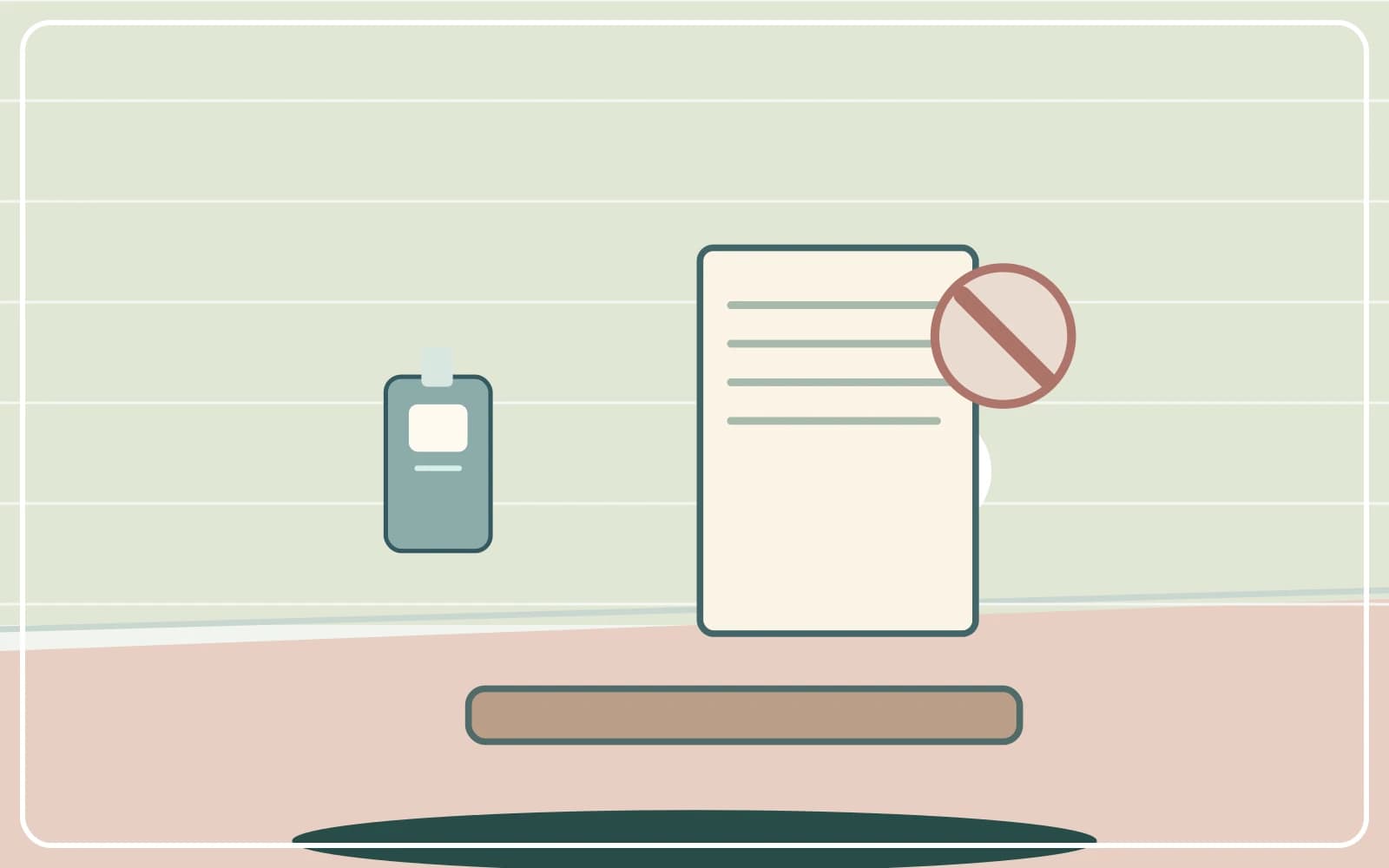 One labelled bathroom cleaner beside safety directions, with chemical mixing clearly avoided