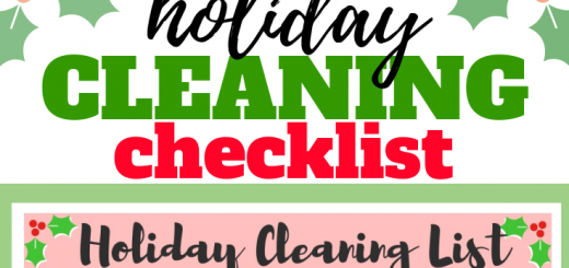 holiday cleaning checklist