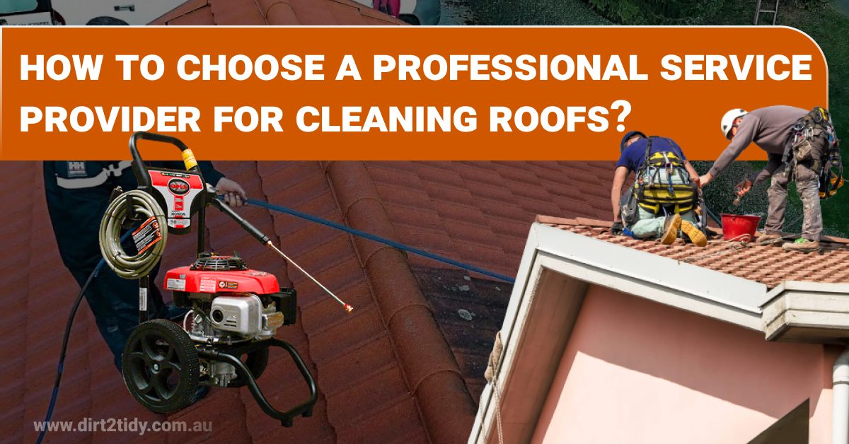 Professional service provider for cleaning roofs? Dirt2Tidy Professional