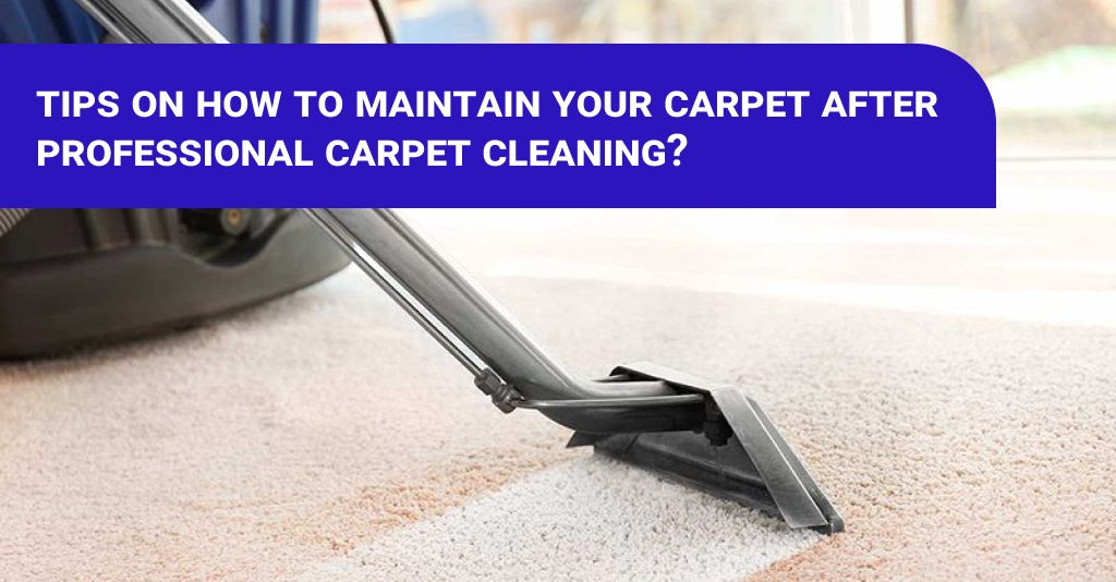 Tips on How to Maintain Your Carpet after Professional Carpet Cleaning