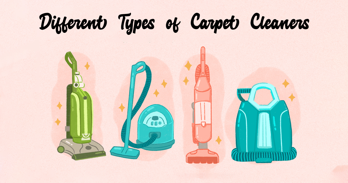 Different types of Carpet Cleaners Dirt2Tidy