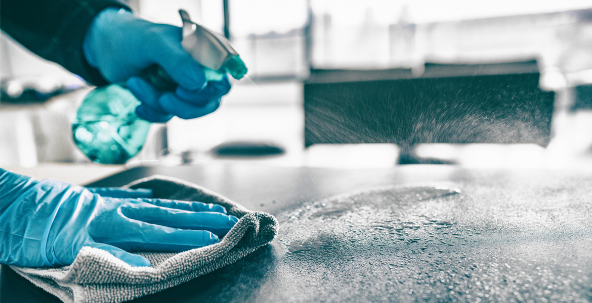 disinfecting after covid banner