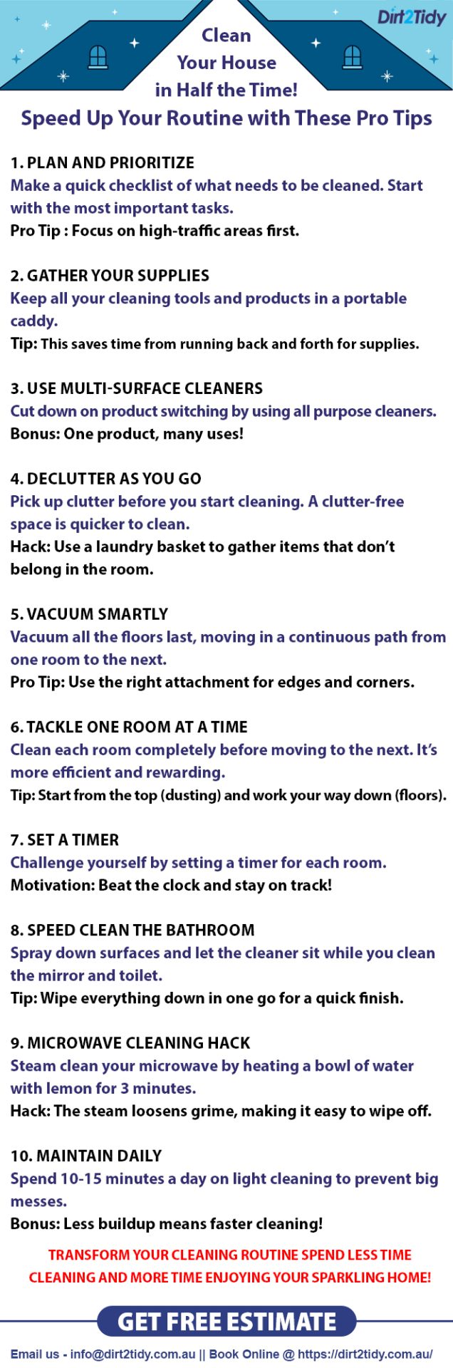 Clean Your House in Half the Time! 2 info 61