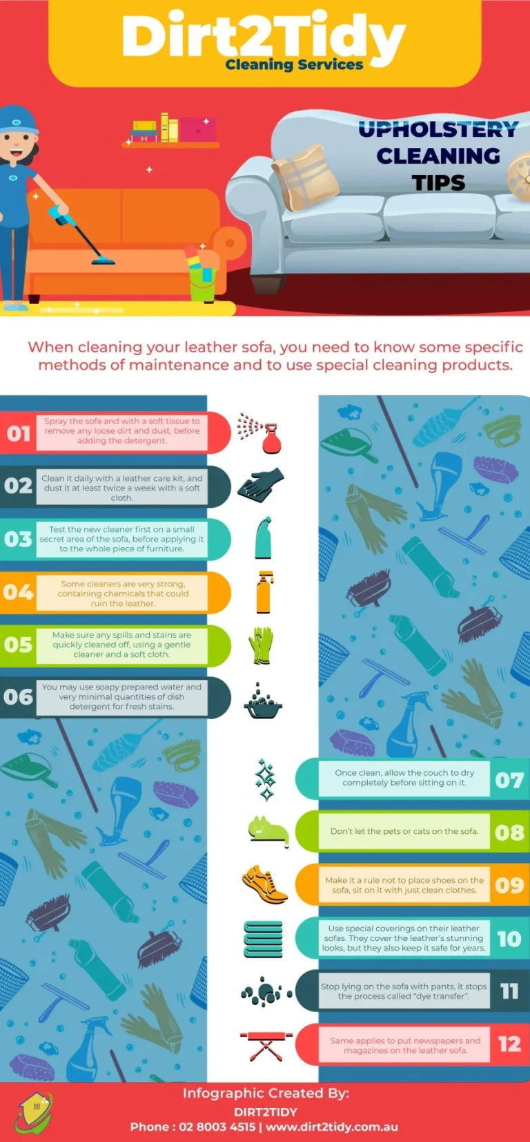 Upholstery Maintenance Tips – Infographics