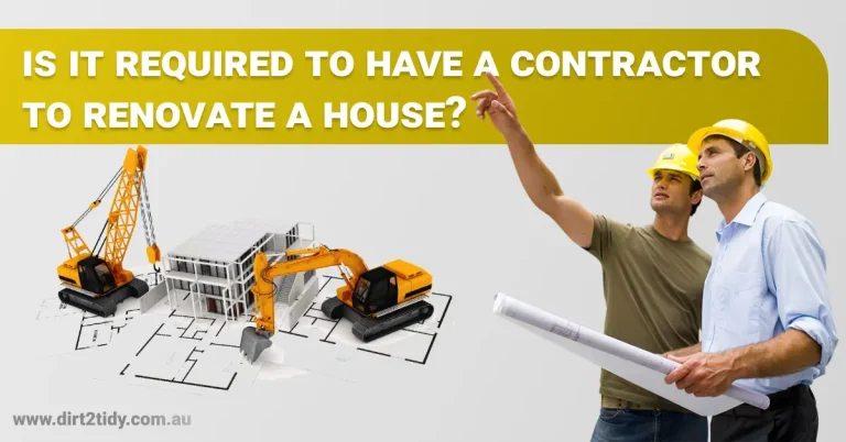 Is it required to have a contractor to renovate a house?