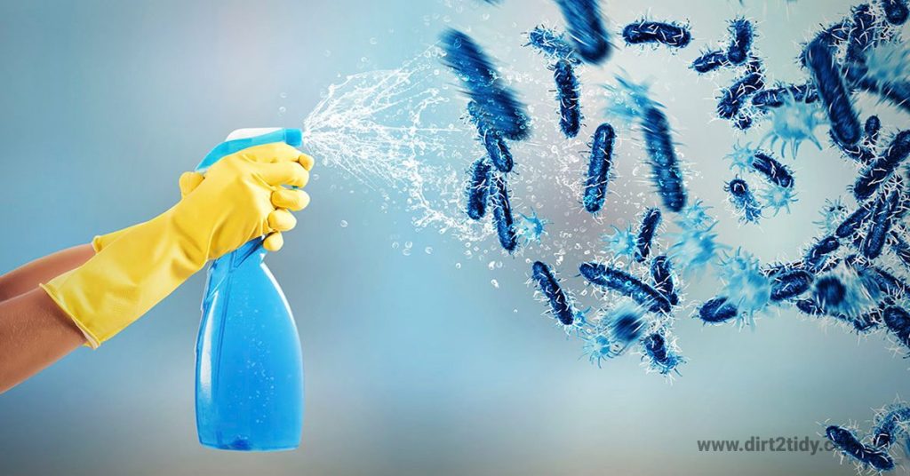 What are the types of disinfectants? 4 air spray