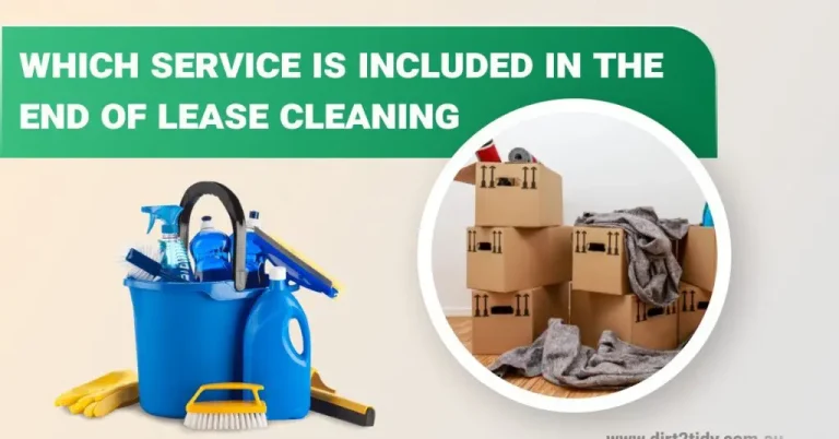 Which services are included at the end of lease cleaning?