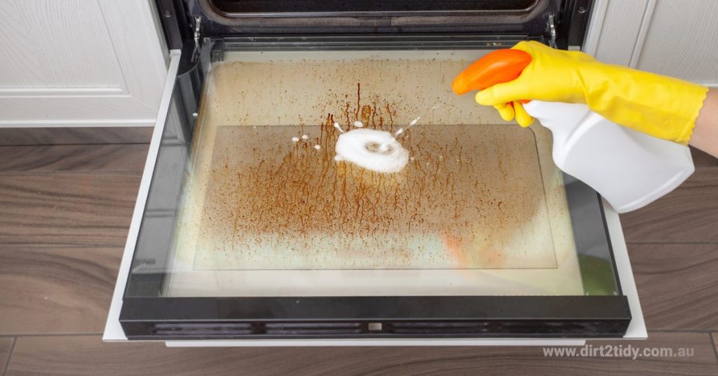 How do I clean oven door glass without chemicals? 2 bbq cleaning