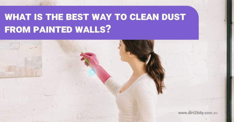 clean dust from painted walls