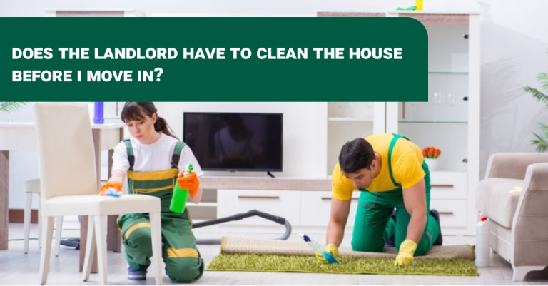 clean the house before I move in