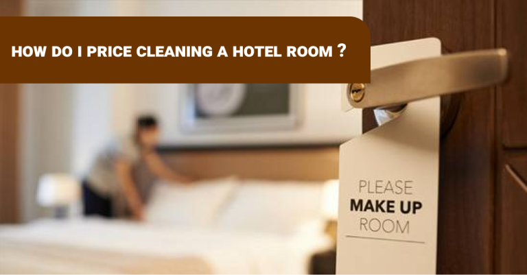 cleaning a hotel room