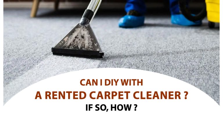 Can I DIY with a rented carpet cleaner? If so, how?
