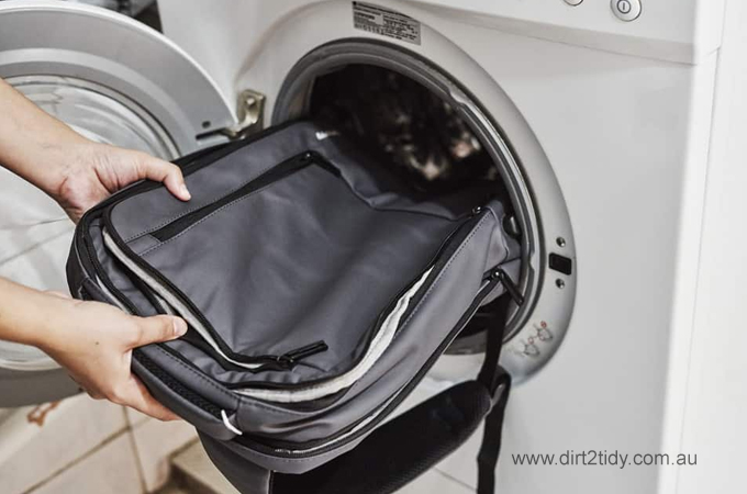 washing your backpack