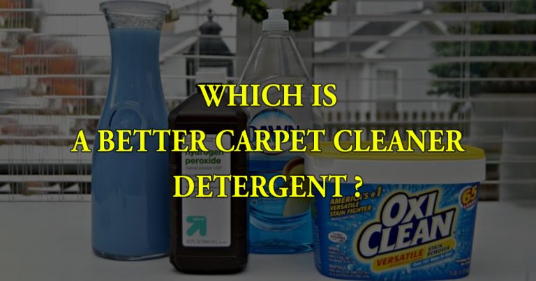 carpet cleaner detergent
