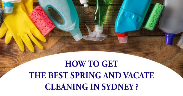 Spring and Vacate Cleaning