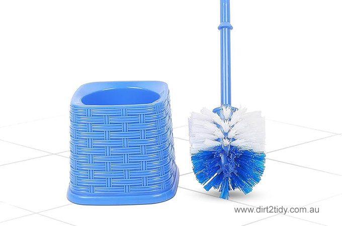 clean a toilet brush
