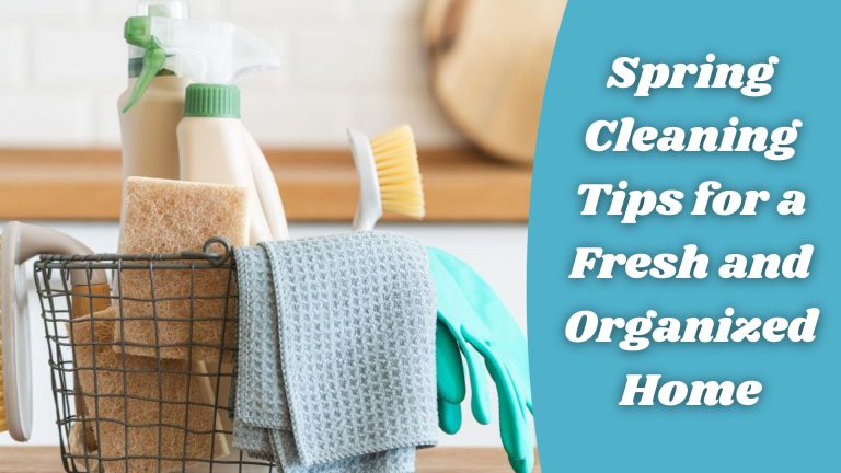 Spring Cleaning Tips for a Fresh and Organized Home