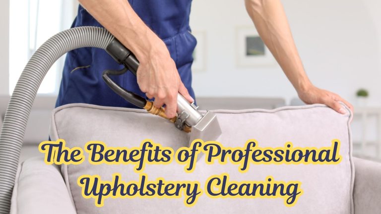 The Benefits of Professional Upholstery Cleaning