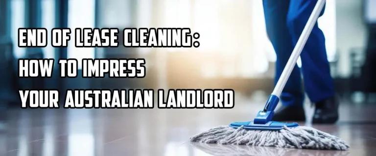 A mop on a shiny floor with a person in the background, highlighting how to impress landlords with proper end of lease cleaning.