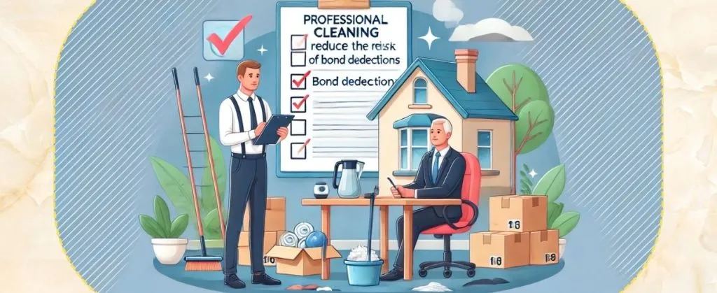 Professional cleaner explaining how quality cleaning reduces bond deductions during move-out.