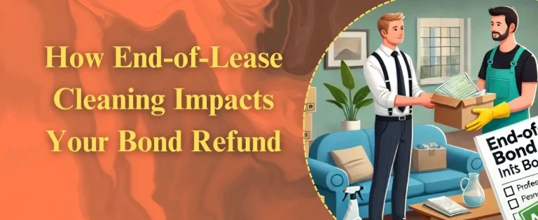 A landlord receiving documents from a tenant, emphasizing bond refund based on cleaning quality.