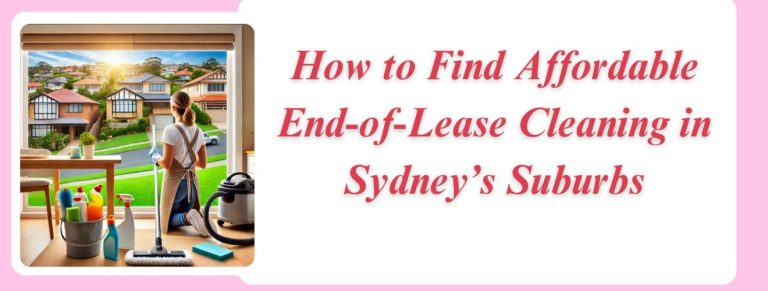 A woman looking out the window at Sydney suburbs with cleaning supplies, representing affordable cleaning.