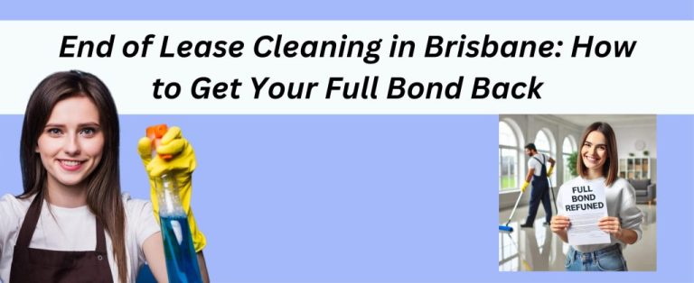 A woman holding a "Full Bond Refunded" certificate and a cleaner working in the background.