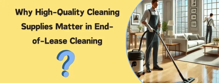 A professional cleaner using high-quality cleaning supplies in a living room.