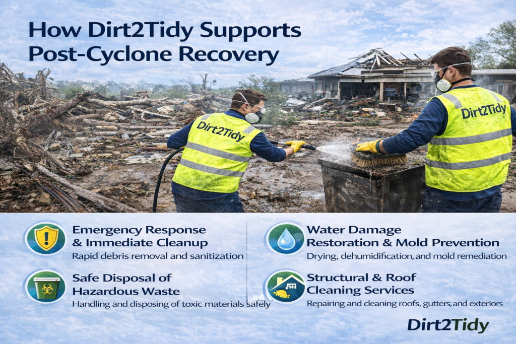 Cyclone recovery cleaning services