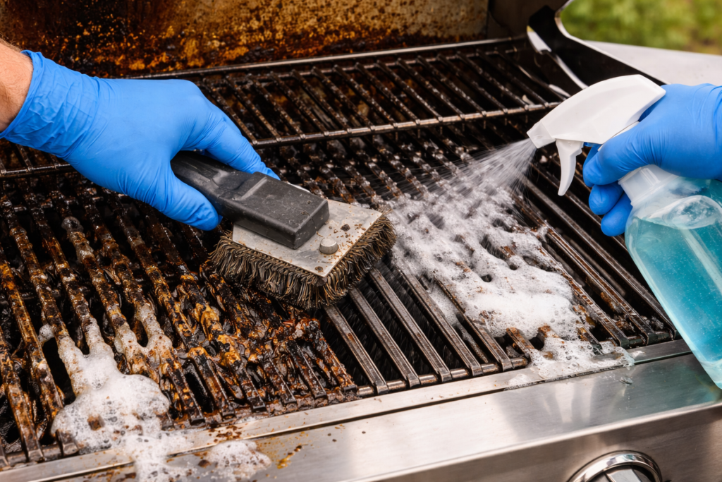 clean a barbecue in Australia