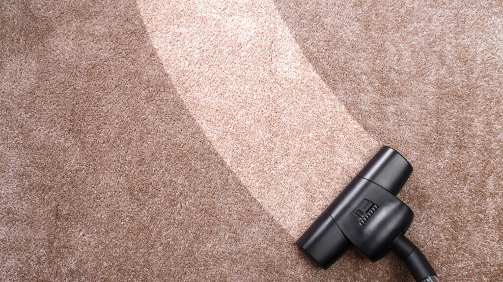 baking soda on rug