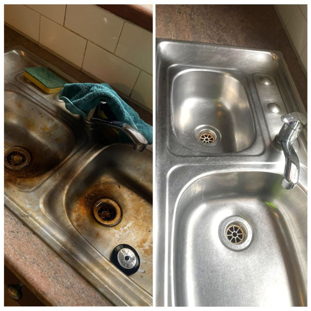 end of lease sink cleaning