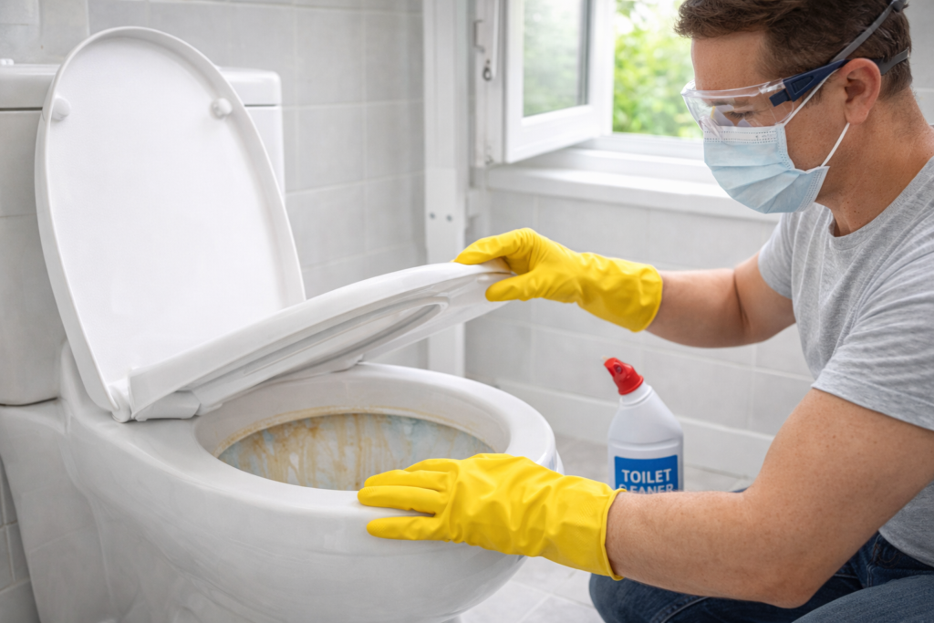 What acid is used in Toilet Cleaning? 2 toilet cleaning
