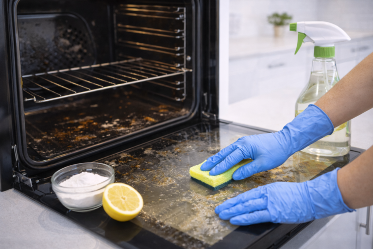 clean an oven