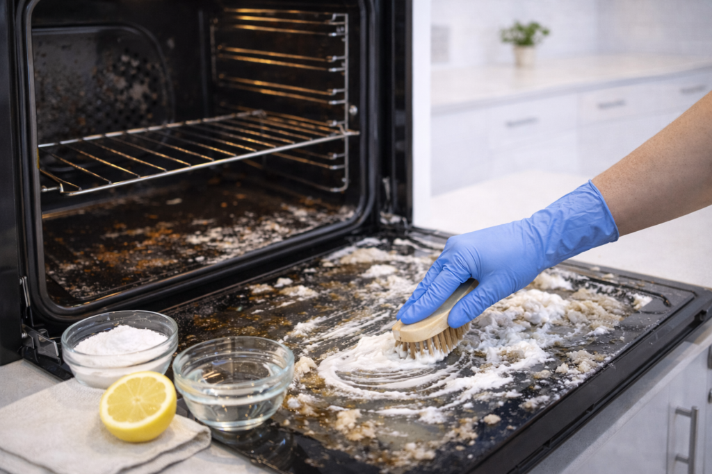 clean an oven