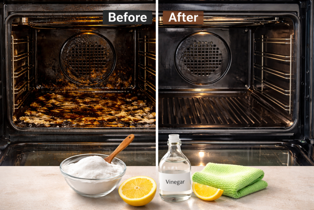 clean an oven