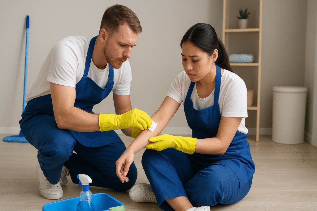 Why Cleaning Professionals Need First Aid Awareness On The Job?