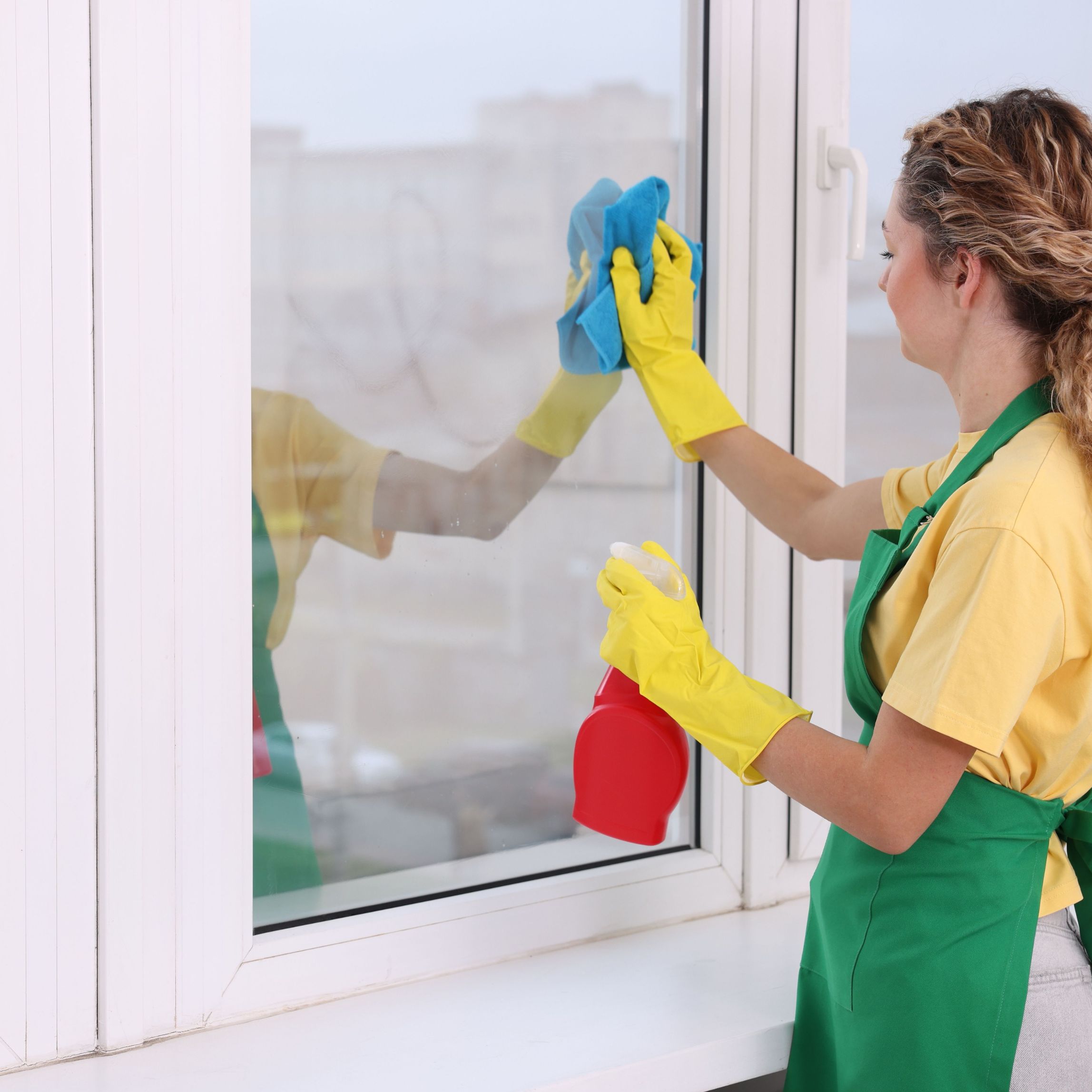 Window glass cleaning