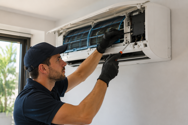 air conditioner repairs vs service Perth